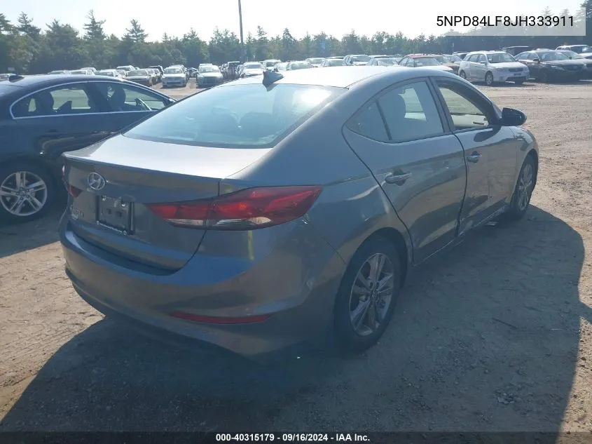 2018 Hyundai Elantra Sel VIN: 5NPD84LF8JH333911 Lot: 40315179