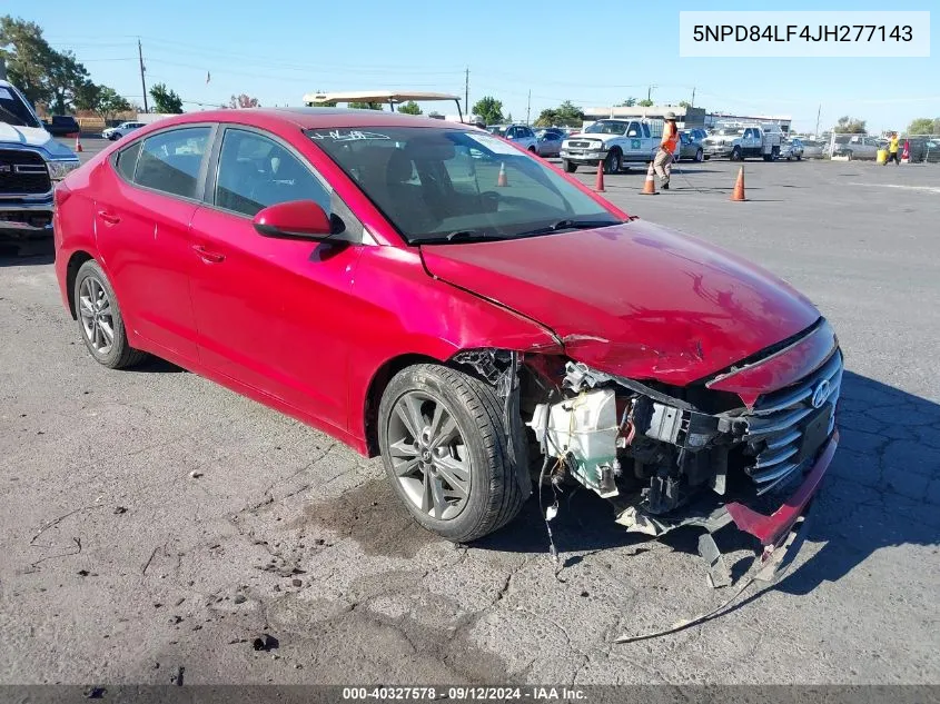 5NPD84LF4JH277143 2018 Hyundai Elantra Sel/Value/Limited