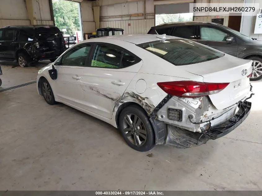 5NPD84LFXJH260279 2018 Hyundai Elantra Sel