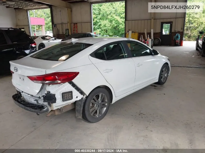 2018 Hyundai Elantra Sel VIN: 5NPD84LFXJH260279 Lot: 40330244