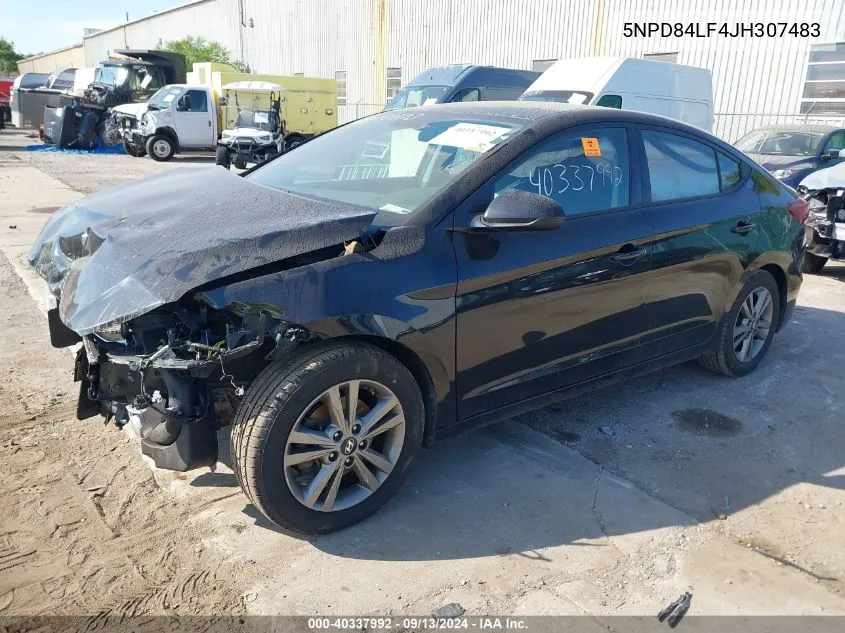 5NPD84LF4JH307483 2018 Hyundai Elantra Sel/Value/Limited