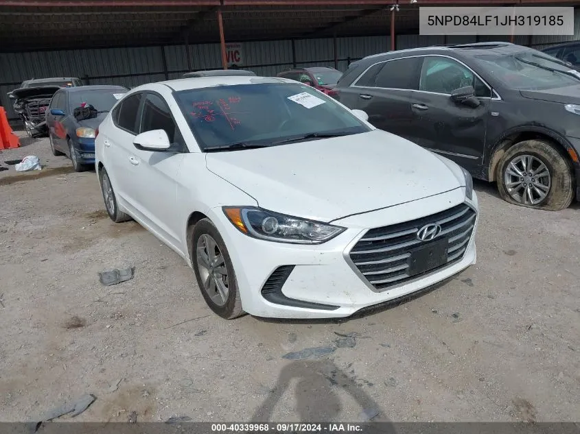 2018 Hyundai Elantra Sel VIN: 5NPD84LF1JH319185 Lot: 40339968