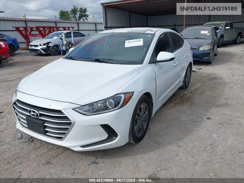 2018 Hyundai Elantra Sel VIN: 5NPD84LF1JH319185 Lot: 40339968