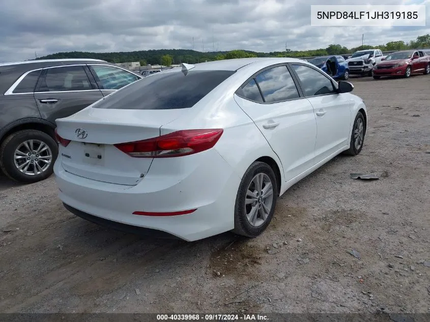 2018 Hyundai Elantra Sel VIN: 5NPD84LF1JH319185 Lot: 40339968