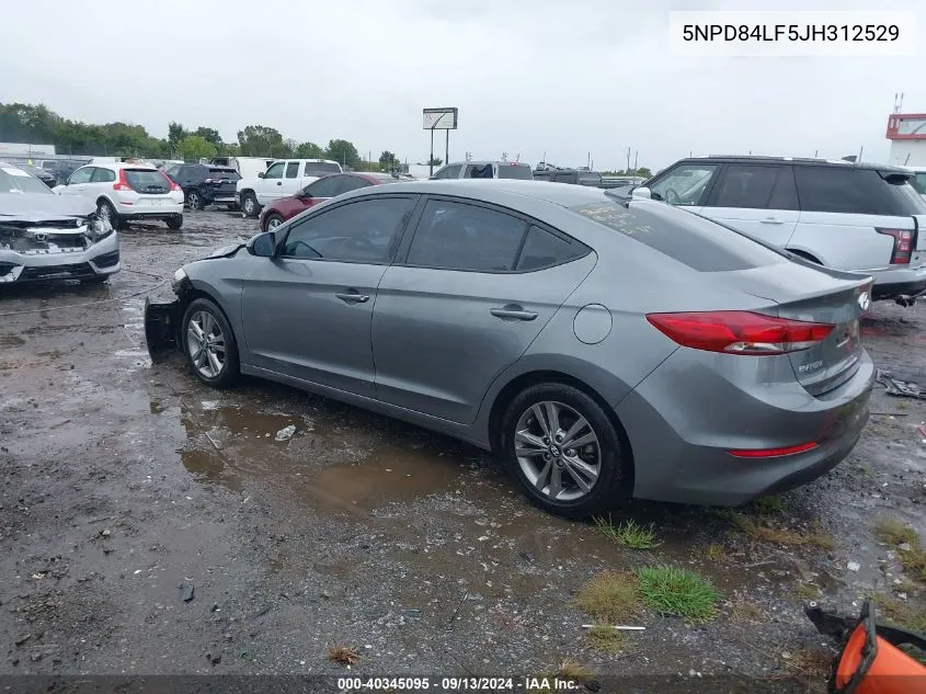 5NPD84LF5JH312529 2018 Hyundai Elantra Sel