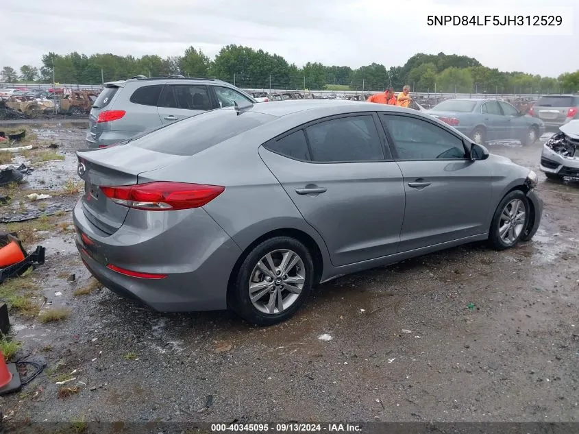 5NPD84LF5JH312529 2018 Hyundai Elantra Sel