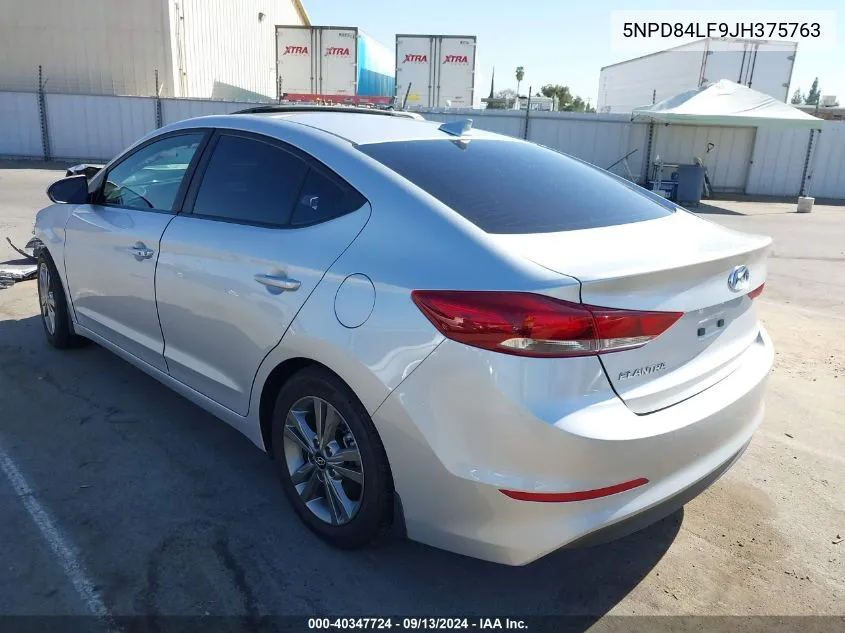 2018 Hyundai Elantra Value Edition VIN: 5NPD84LF9JH375763 Lot: 40347724