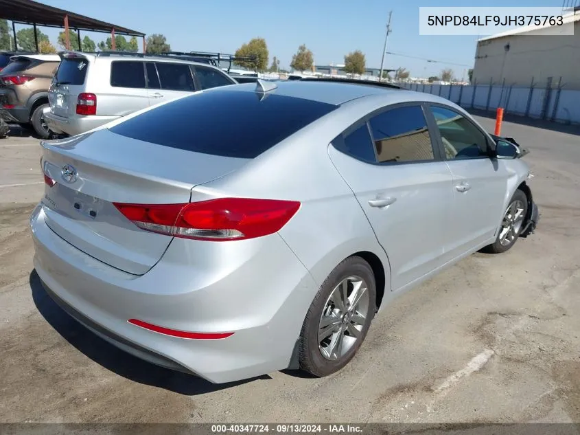 5NPD84LF9JH375763 2018 Hyundai Elantra Value Edition