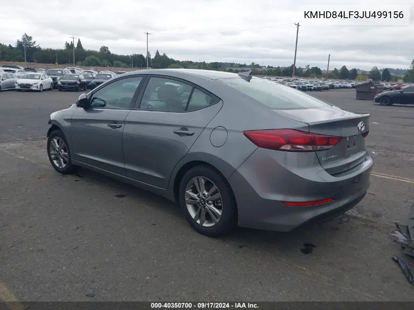 2018 Hyundai Elantra Value Edition VIN: KMHD84LF3JU499156 Lot: 40350700