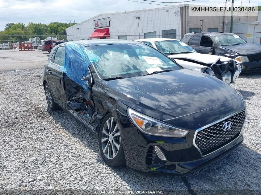 2018 Hyundai Elantra Gt VIN: KMHH35LE7JU030486 Lot: 40351614