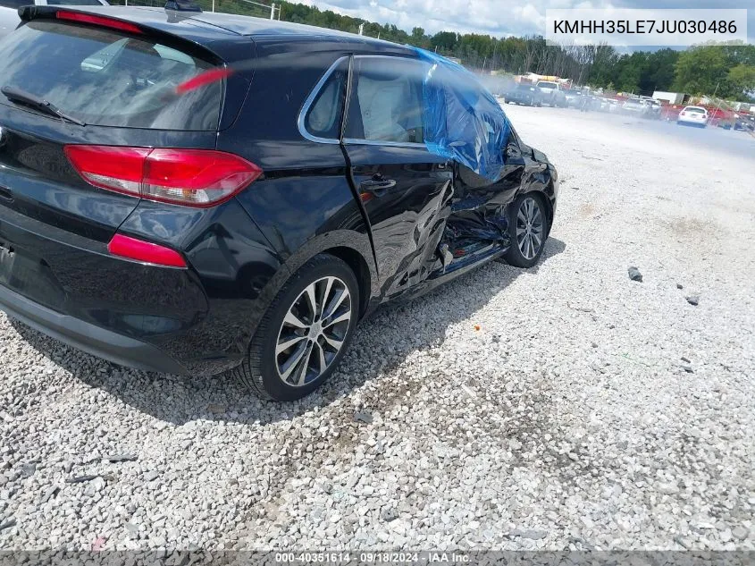 2018 Hyundai Elantra Gt VIN: KMHH35LE7JU030486 Lot: 40351614