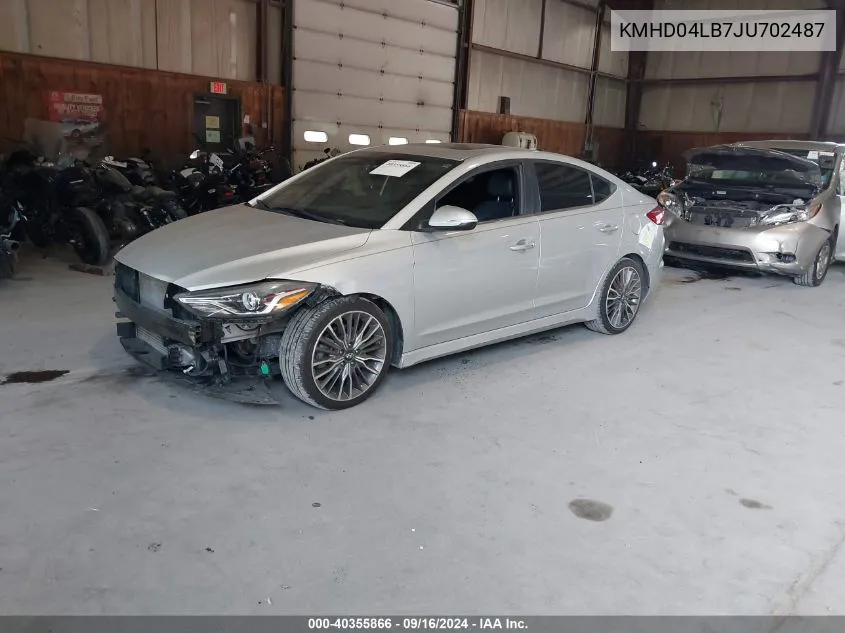 KMHD04LB7JU702487 2018 Hyundai Elantra Sport