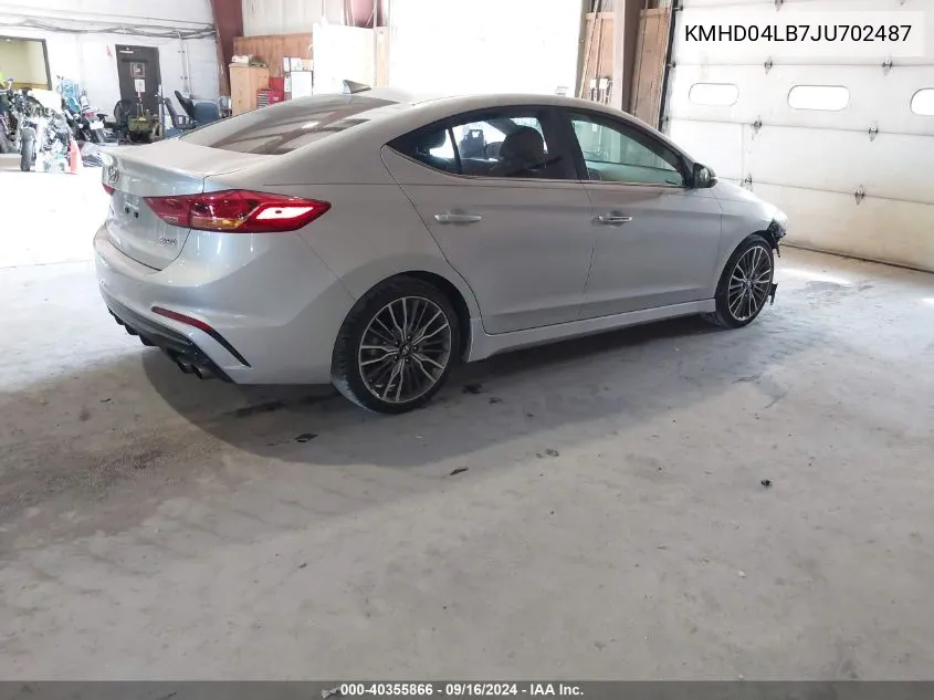 KMHD04LB7JU702487 2018 Hyundai Elantra Sport