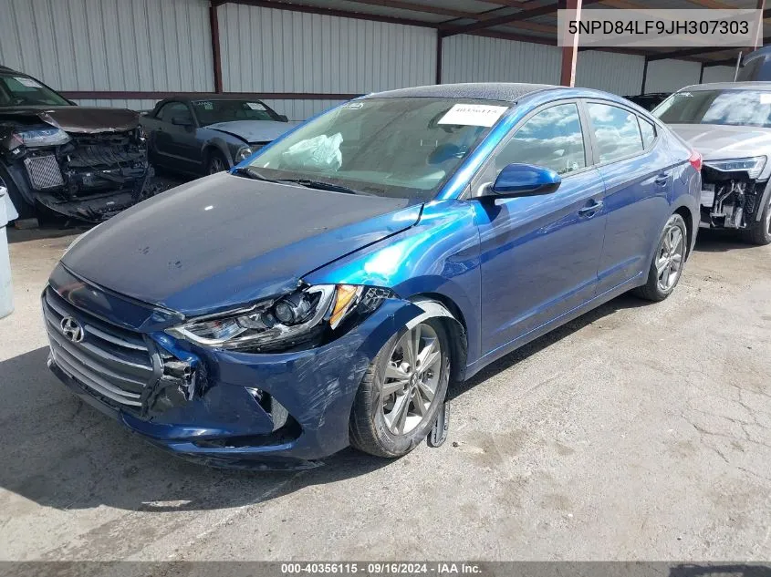 2018 Hyundai Elantra Sel VIN: 5NPD84LF9JH307303 Lot: 40356115