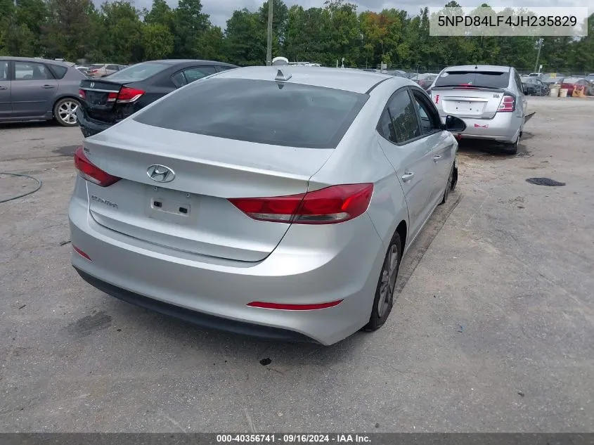 5NPD84LF4JH235829 2018 Hyundai Elantra Sel