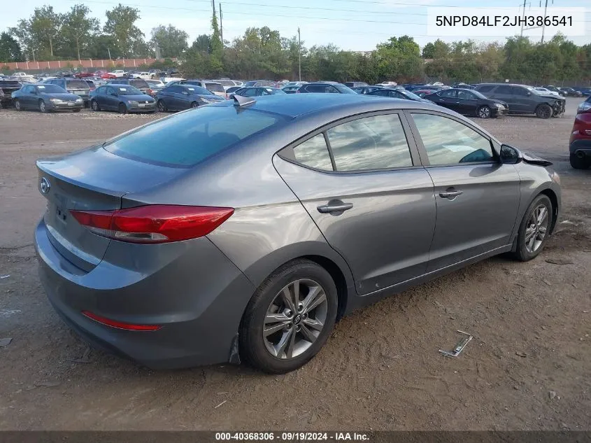 2018 Hyundai Elantra Value Edition VIN: 5NPD84LF2JH386541 Lot: 40368306