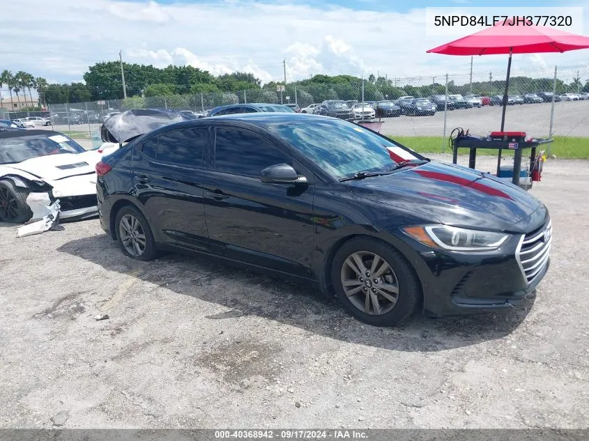 2018 Hyundai Elantra Sel VIN: 5NPD84LF7JH377320 Lot: 40368942