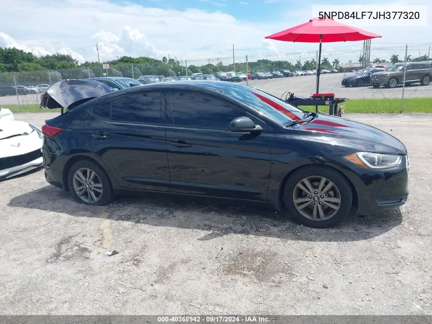 2018 Hyundai Elantra Sel VIN: 5NPD84LF7JH377320 Lot: 40368942