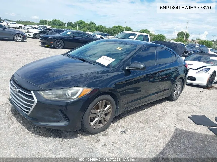 2018 Hyundai Elantra Sel VIN: 5NPD84LF7JH377320 Lot: 40368942