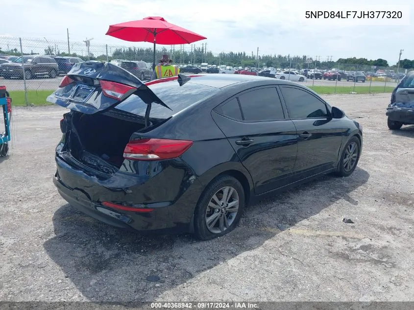 2018 Hyundai Elantra Sel VIN: 5NPD84LF7JH377320 Lot: 40368942