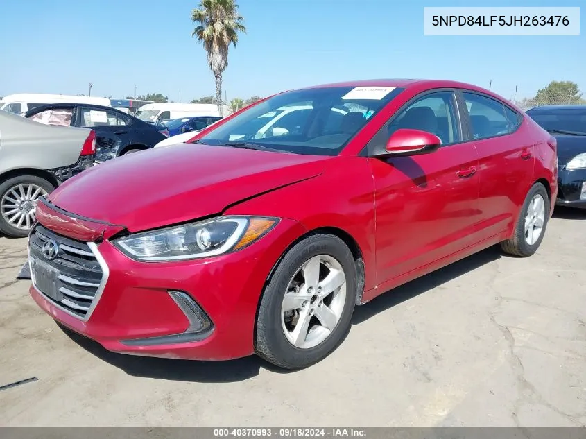 2018 Hyundai Elantra Value Edition VIN: 5NPD84LF5JH263476 Lot: 40370993