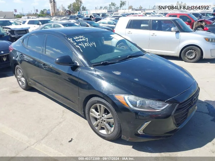 5NPD84LF8JH364592 2018 Hyundai Elantra Sel