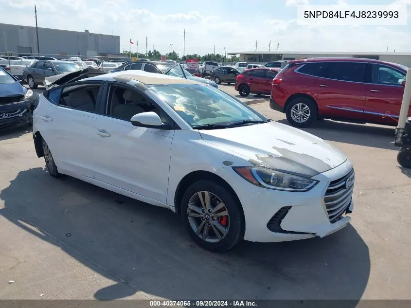 2018 Hyundai Elantra Limited/Sel/Value Edition VIN: 5NPD84LF4J8239993 Lot: 40374065