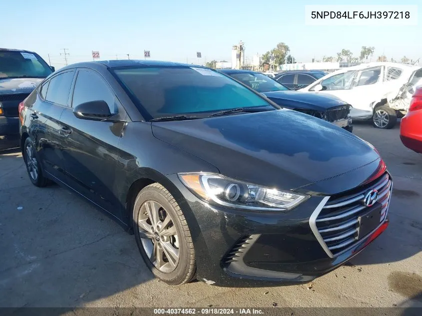 2018 Hyundai Elantra Sel/Value/Limited VIN: 5NPD84LF6JH397218 Lot: 40374562