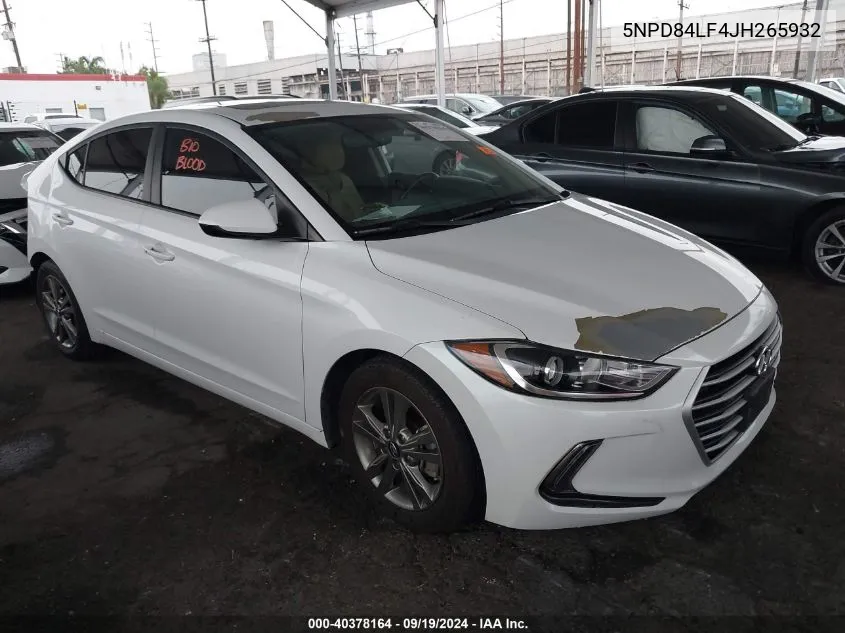 5NPD84LF4JH265932 2018 Hyundai Elantra Value Edition