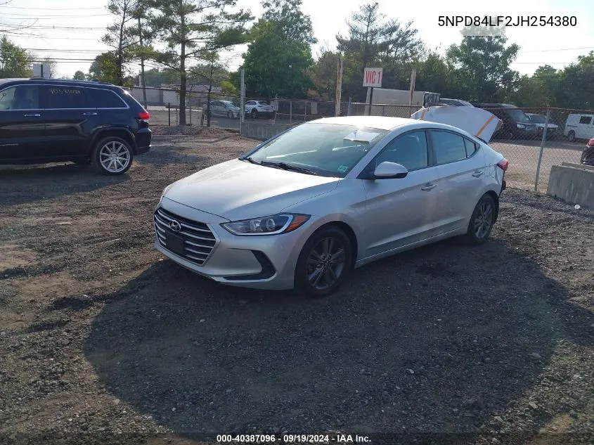 5NPD84LF2JH254380 2018 Hyundai Elantra Sel