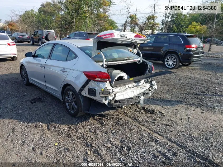 2018 Hyundai Elantra Sel VIN: 5NPD84LF2JH254380 Lot: 40387096