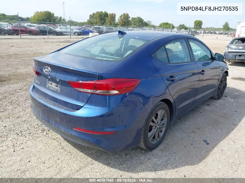 2018 Hyundai Elantra Sel VIN: 5NPD84LF8JH270535 Lot: 40387542