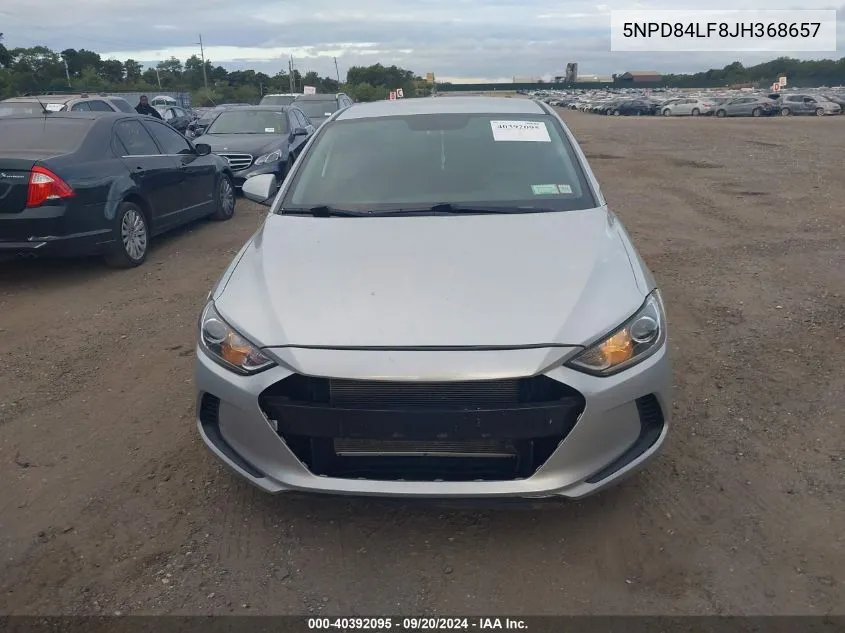 2018 Hyundai Elantra Sel VIN: 5NPD84LF8JH368657 Lot: 40392095