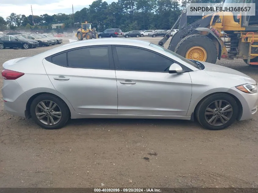 2018 Hyundai Elantra Sel VIN: 5NPD84LF8JH368657 Lot: 40392095