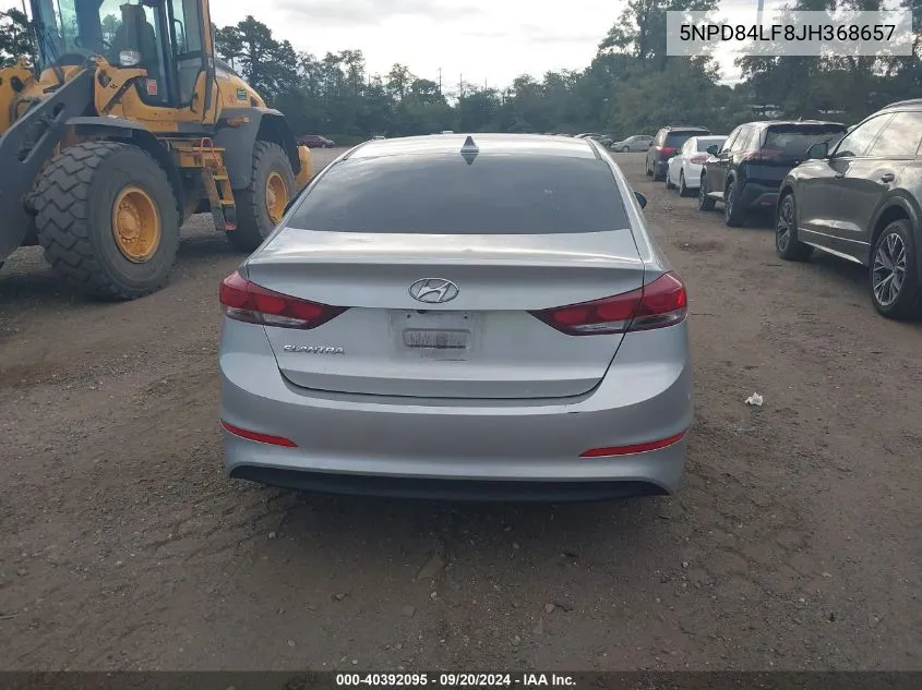 2018 Hyundai Elantra Sel VIN: 5NPD84LF8JH368657 Lot: 40392095