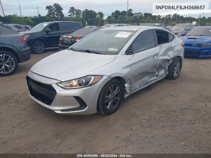 2018 Hyundai Elantra Sel VIN: 5NPD84LF8JH368657 Lot: 40392095