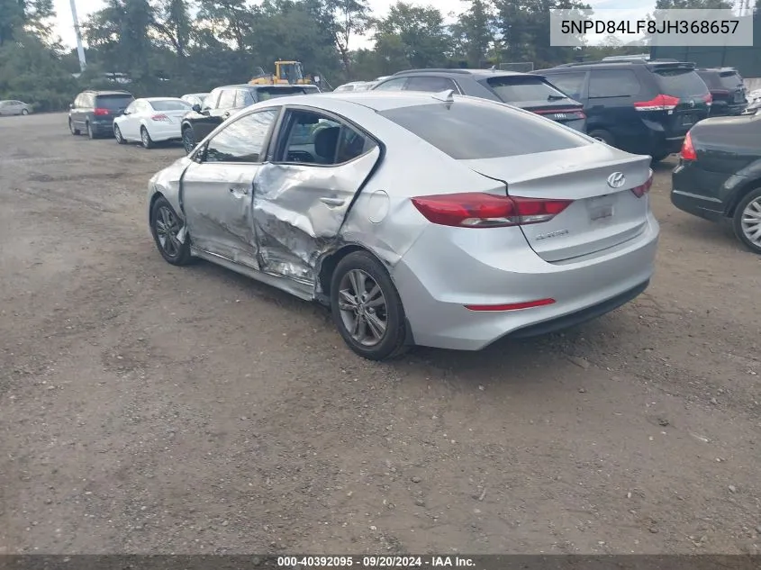 5NPD84LF8JH368657 2018 Hyundai Elantra Sel