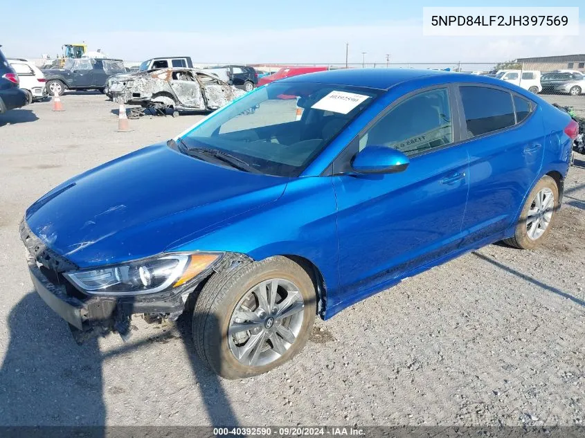 5NPD84LF2JH397569 2018 Hyundai Elantra Sel