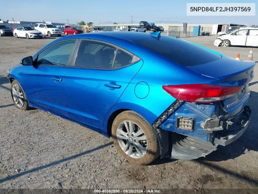 5NPD84LF2JH397569 2018 Hyundai Elantra Sel