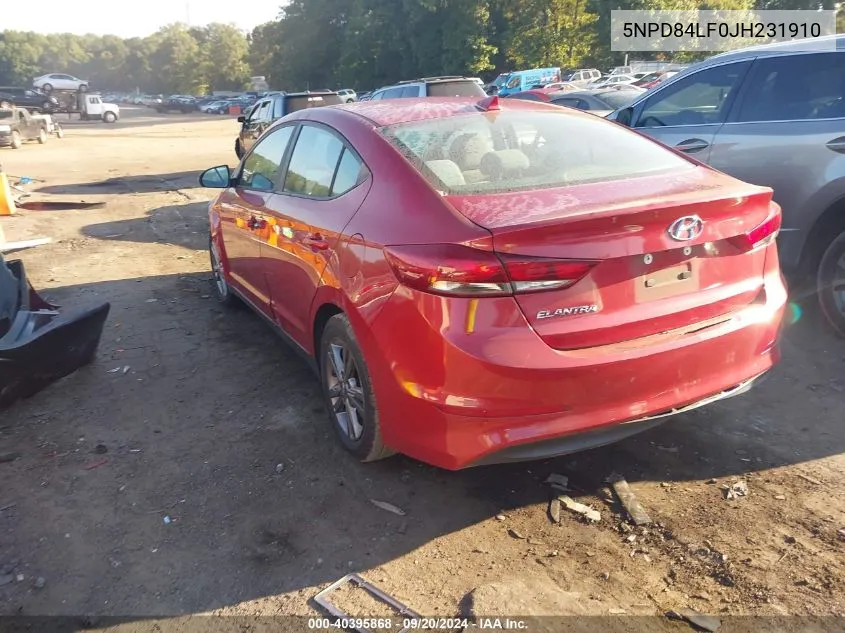 5NPD84LF0JH231910 2018 Hyundai Elantra Value Edition