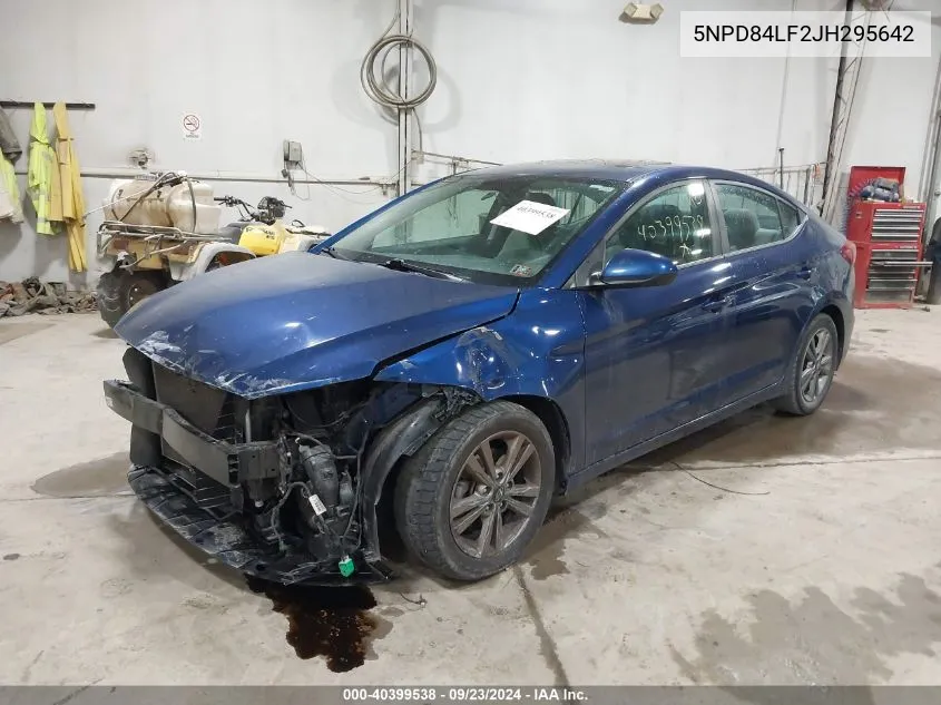 5NPD84LF2JH295642 2018 Hyundai Elantra Sel/Value/Limited