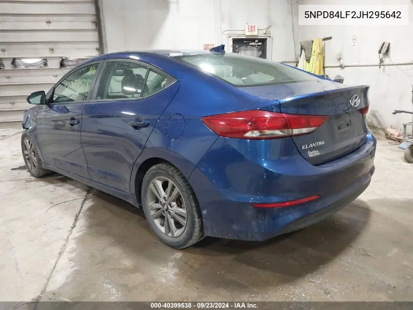 2018 Hyundai Elantra Sel/Value/Limited VIN: 5NPD84LF2JH295642 Lot: 40399538