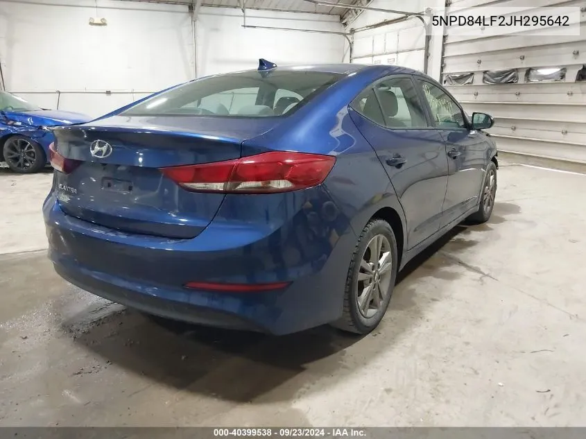 2018 Hyundai Elantra Sel/Value/Limited VIN: 5NPD84LF2JH295642 Lot: 40399538