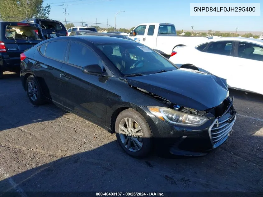 5NPD84LF0JH295400 2018 Hyundai Elantra Sel