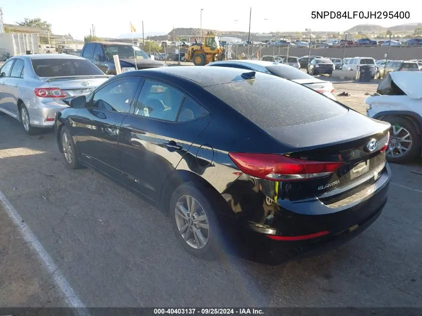 5NPD84LF0JH295400 2018 Hyundai Elantra Sel