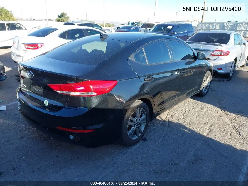 5NPD84LF0JH295400 2018 Hyundai Elantra Sel