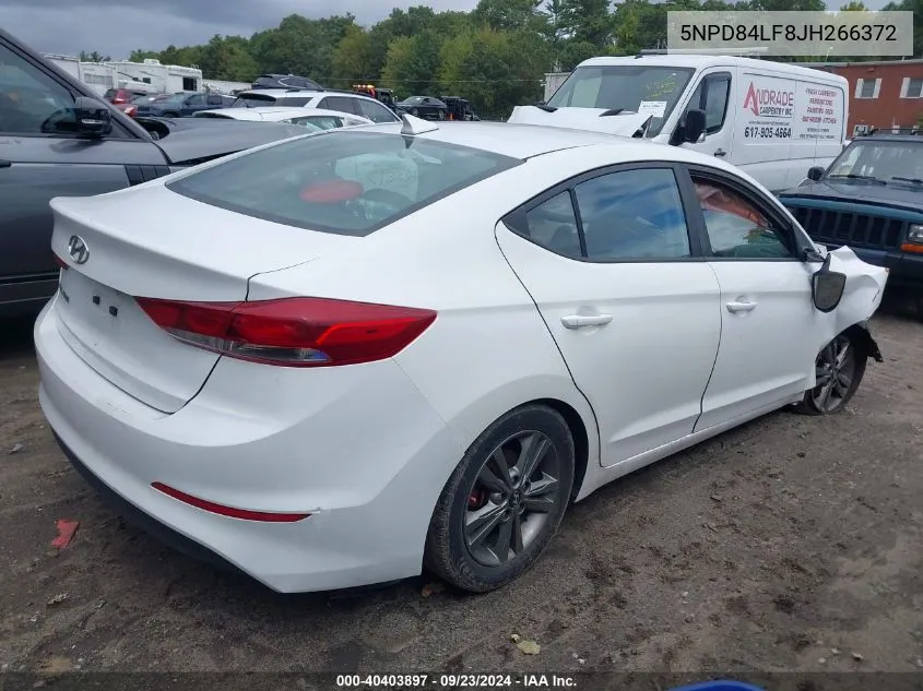 5NPD84LF8JH266372 2018 Hyundai Elantra Sel