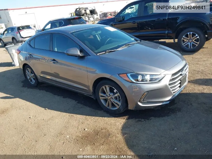 5NPD84LF9JH249841 2018 Hyundai Elantra Value Edition