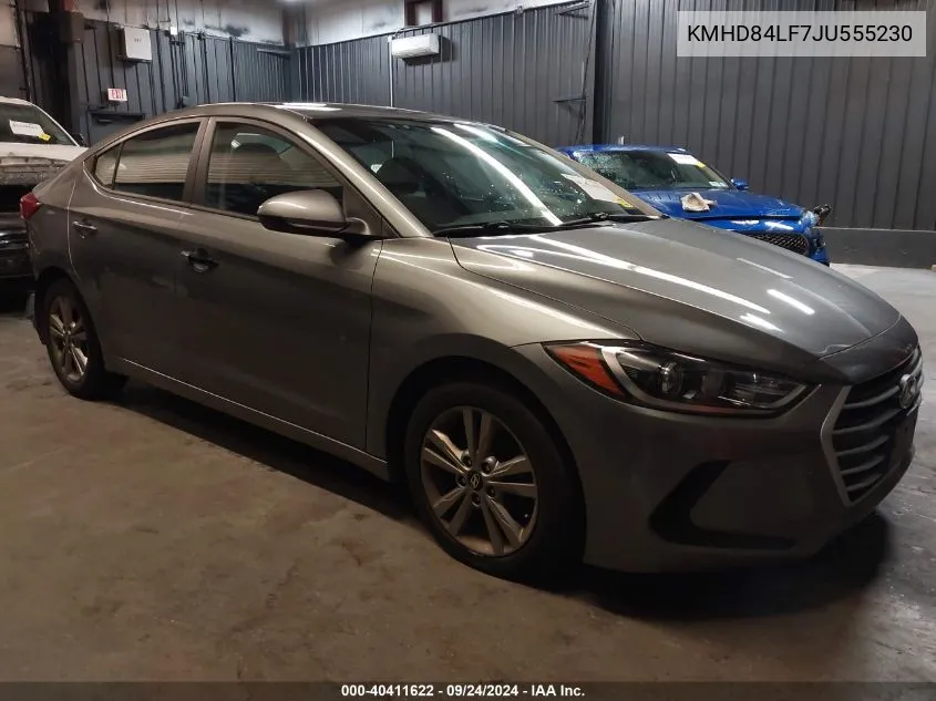 2018 Hyundai Elantra Sel VIN: KMHD84LF7JU555230 Lot: 40411622