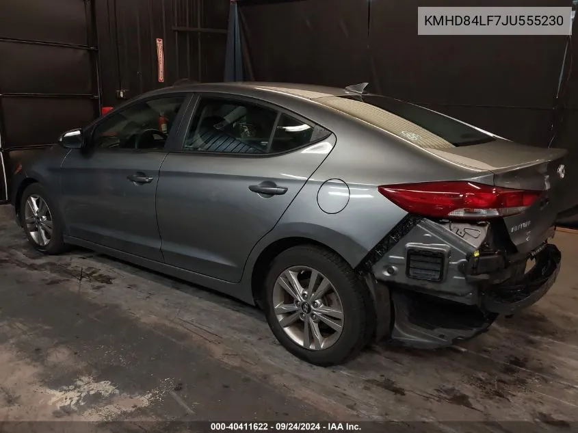 2018 Hyundai Elantra Sel VIN: KMHD84LF7JU555230 Lot: 40411622